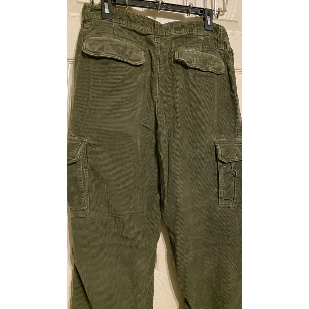 Vintage Old Navy Corduroy Cargo Pants Mens 32x31 Y2K 90s Baggy Skater Grunge - Picture 2 of 13